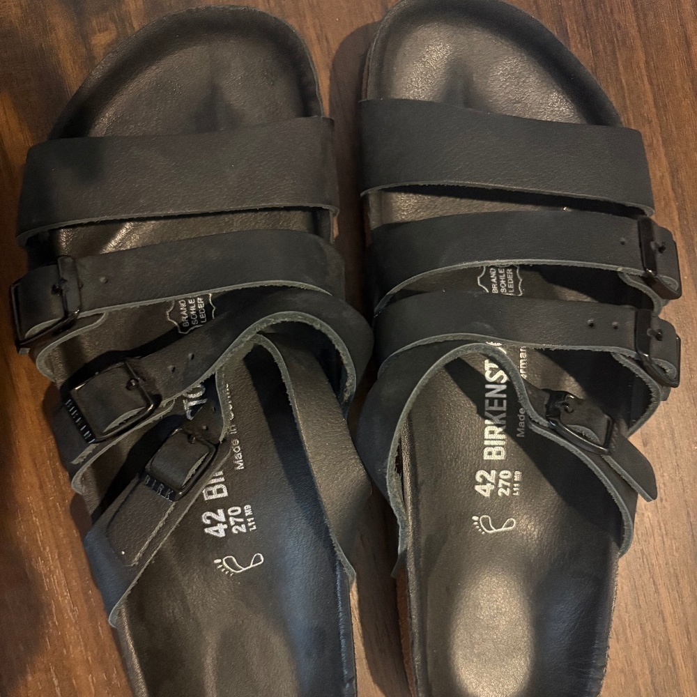Birkenstock Delmas 42 Black Leather